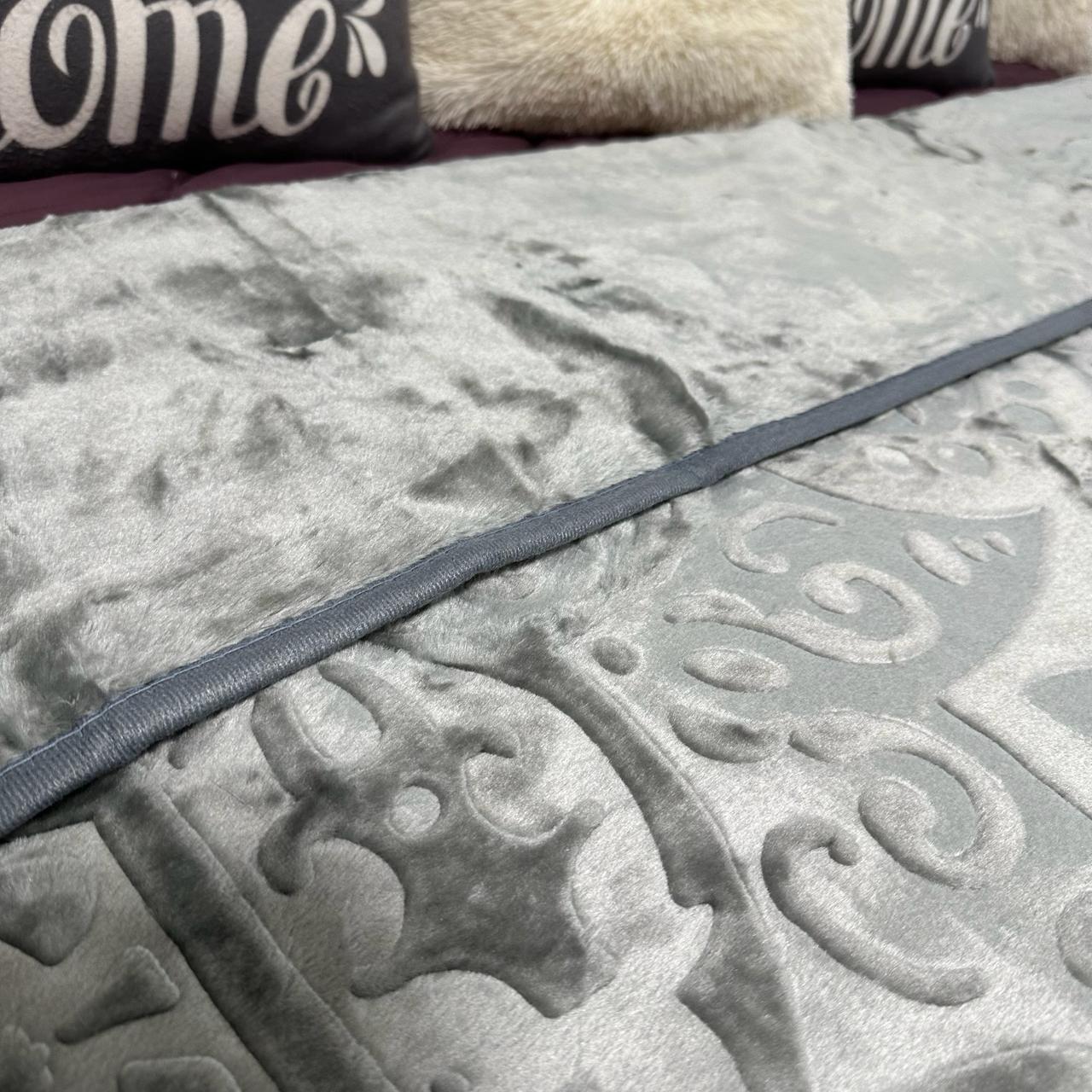 Покривало на ліжко акрилове 200x230 см Графітовий (P-акрил-11) - фото 3