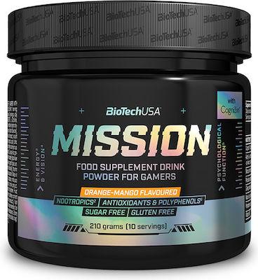 Комплекс для киберспортсменов Biotech Mission drink powder Orange-mango 210 г (00000035588)