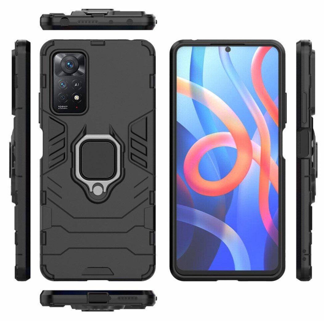 Чехол бампер Primolux Ring Armor для Xiaomi Redmi Note 12 Pro 4G - Black - фото 2 Чехол бампер Primolux Ring Armor для Xiaomi Redmi Note 12 Pro 4G - Black - фото 2