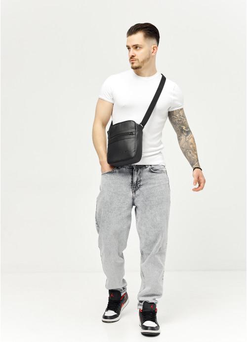 Мужская сумка-мессенджер Sambag через плечо из экокожи Черный (912019723) - фото 5