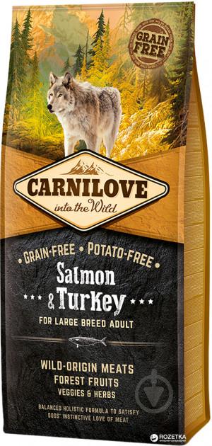 Сухий корм для дорослих собак великих порід Carnilove Large Breed Salmon Turkey 12 кг