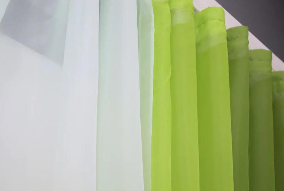 Шторы кухонные шифон 400х170 см Оливковый/Салатовый/Мятный (054к) - фото 2 Шторы кухонные шифон 400х170 см Оливковый/Салатовый/Мятный (054к) - фото 2