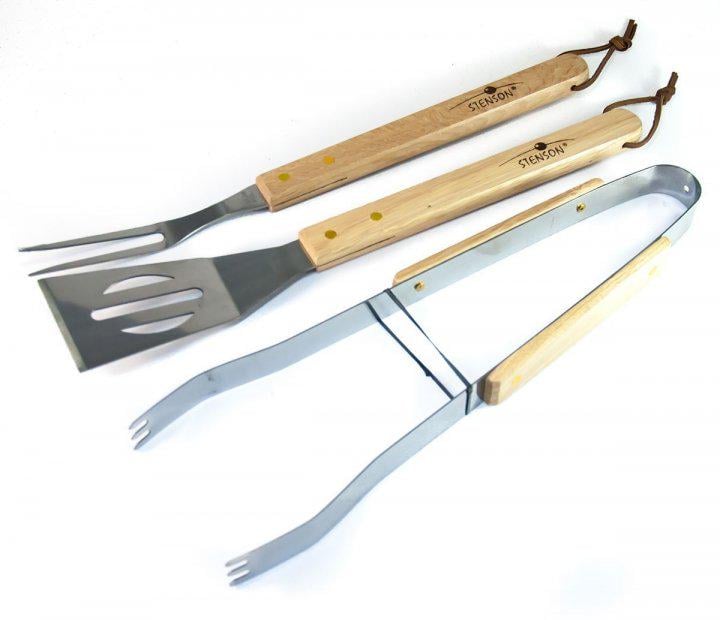 ᐉ Барбекю-набор Stenson MH-0166 вилка/лопатка/щипцы • Купить в Киеве ...