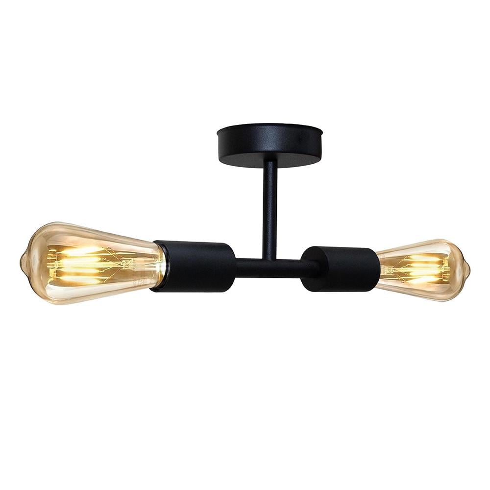 Люстра MSK ELECTRIC Asket металевий каркас на дві лампи Е27 Чорний (NL 2213-2 BK) - фото 2 Люстра MSK ELECTRIC Asket металевий каркас на дві лампи Е27 Чорний (NL 2213-2 BK) - фото 2