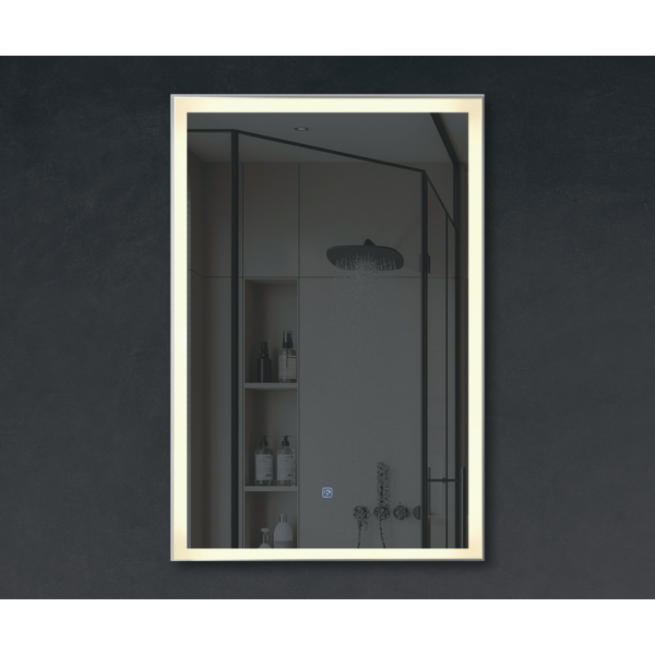 Зеркало прямоугольное для ванной комнаты Insana 321 с LED-подсветкой 80х60 см (А0054892)