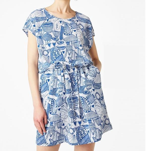 Сарафан с узором S Белый/Синий (5064436RP7)