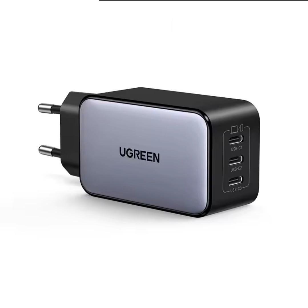 Зарядний пристрій мережевий UGREEN 65W GaN Fast Charger 3-Port Type-C (25397382) - фото 1 Зарядний пристрій мережевий UGREEN 65W GaN Fast Charger 3-Port Type-C (25397382) - фото 1
