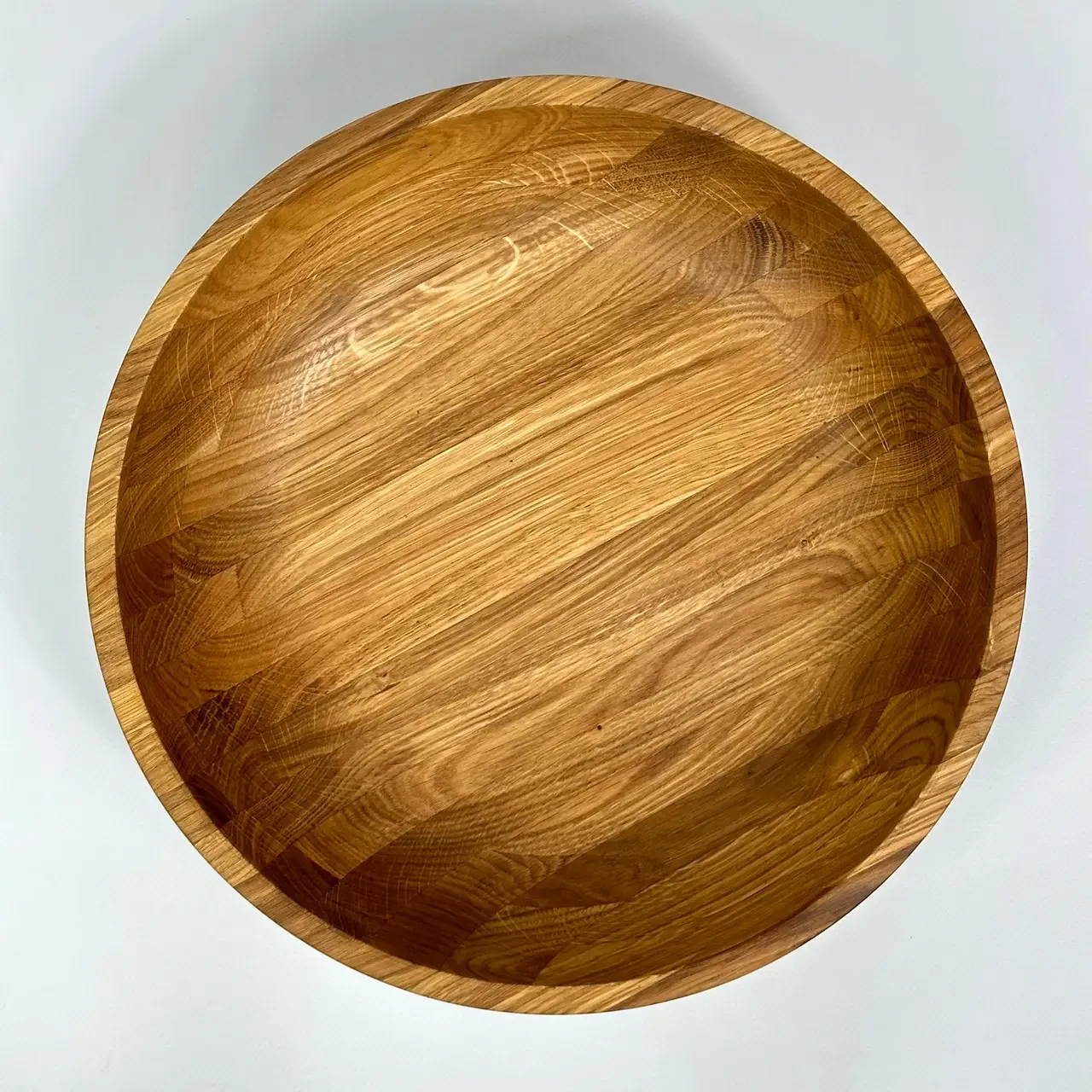 Салатниця дерев'яна з дуба 30 см (27722346) - фото 4