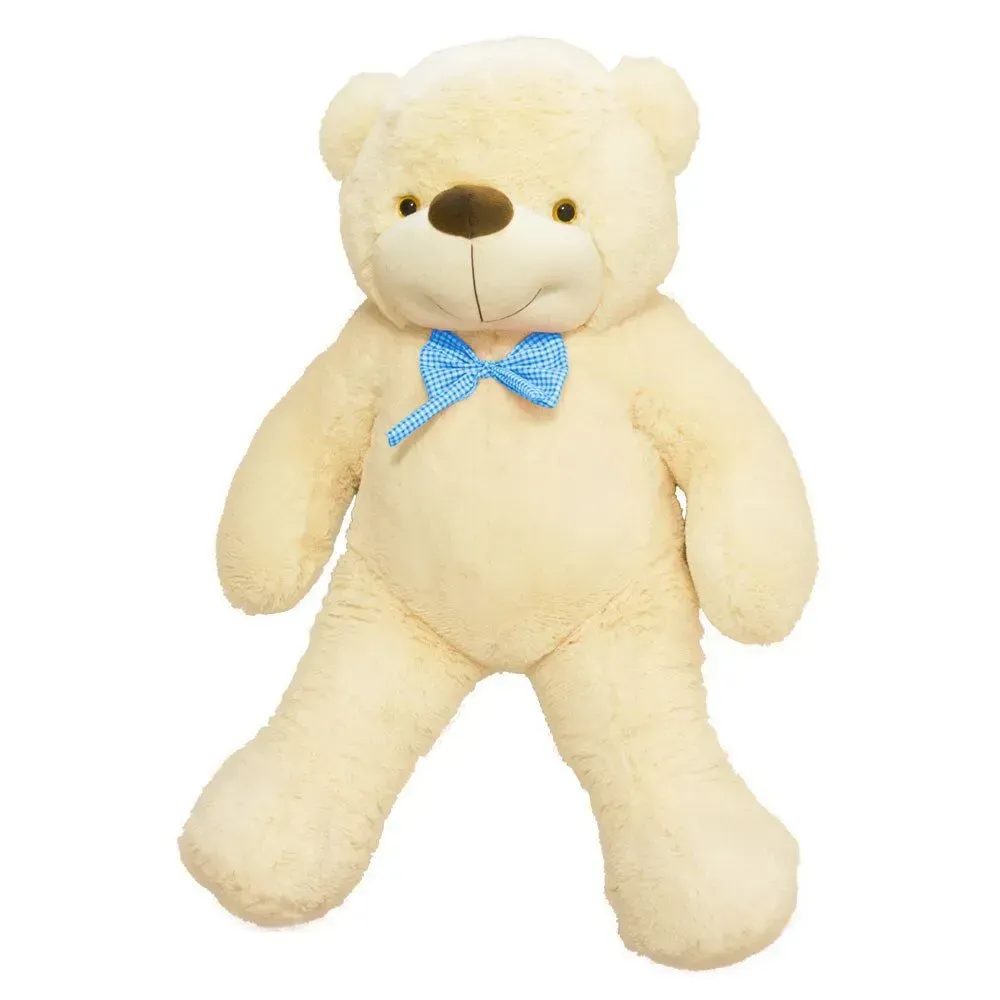 М'яка іграшка Ведмідь Бо зі штучного хутра 137 см Молочний (150-98-ZL5643)