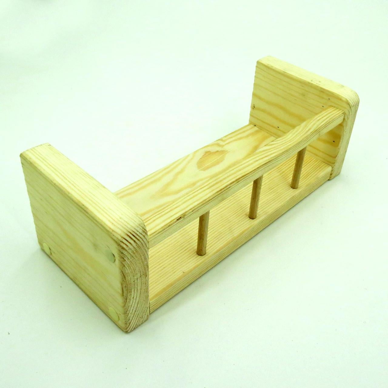 Полка настенная из дерева Эврика 33 см Бланже (НСП-338201)