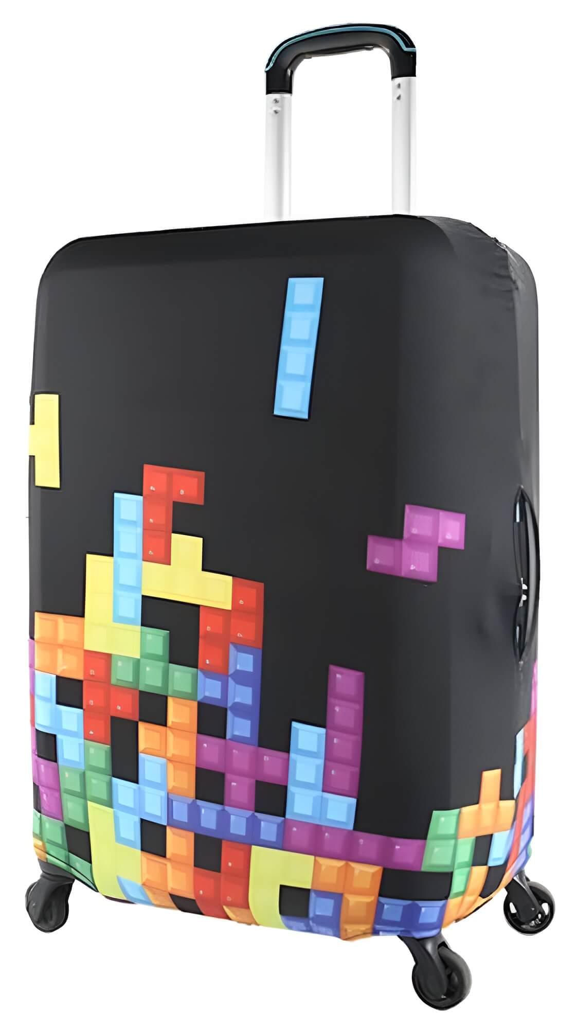 Чехол для чемодана Snowball Tetris M Разноцветный (55576150689)