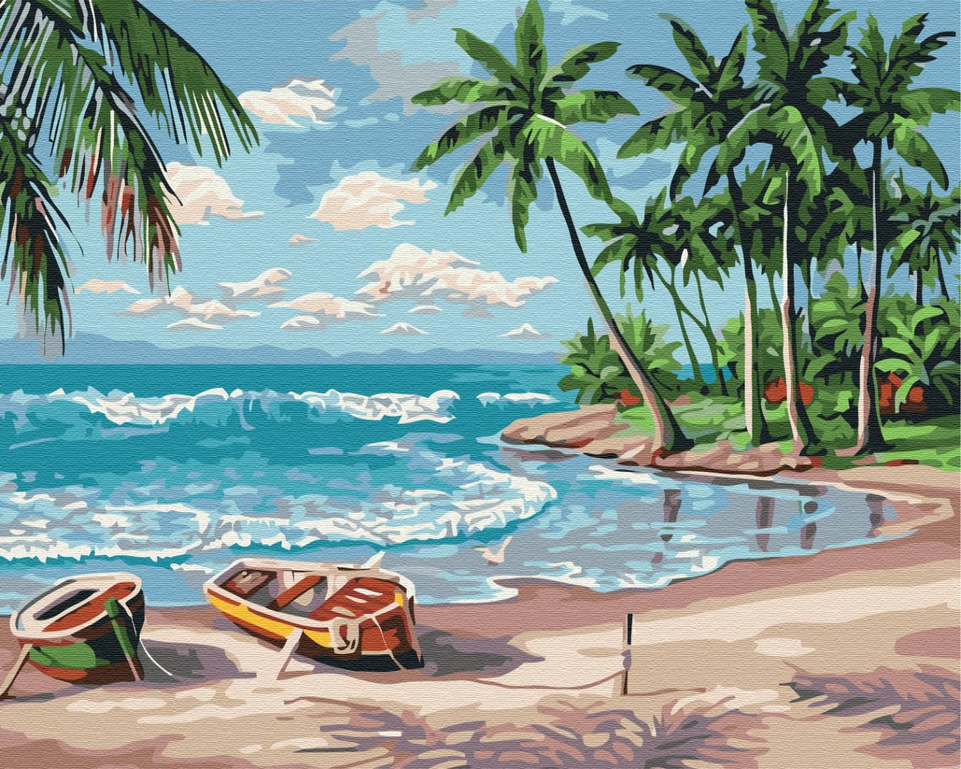 Картина за номерами Brushme Узбережжя океану 40х50 см (BS267)