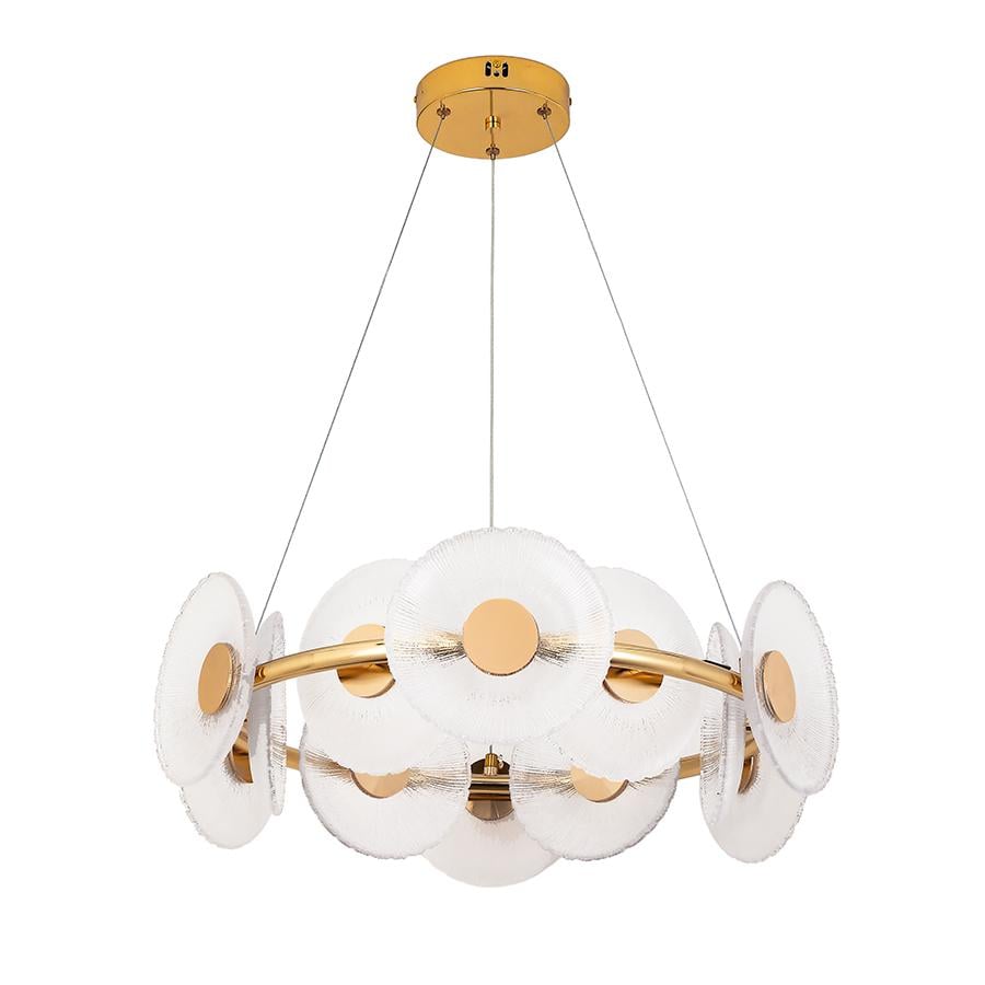 Люстра подвесная светодиодное кольцо Levistella 8036103-12led 600 FGD Золотой