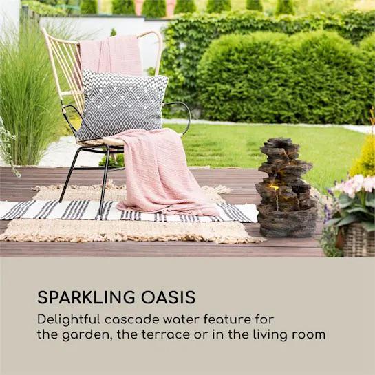 Фонтан Blumfeldt Messina Kaskadenbrunnen Solarbrunnen декоративний з сонячною батареєю 200 л/год (10034734) - фото 5 Фонтан Blumfeldt Messina Kaskadenbrunnen Solarbrunnen декоративний з сонячною батареєю 200 л/год (10034734) - фото 5
