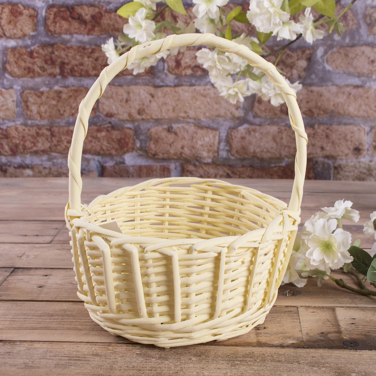 Корзина пастельная круглая Желтый (1869-5)