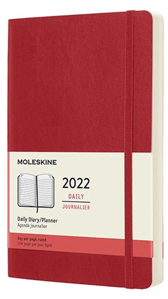 Ежедневник Moleskine 2022 средний Красный (DSF212DC3Y22)