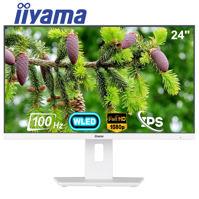 Монітор Iiyama XUB2492HSU-W6 безрамковий IPS 1920x1080 Full HD 24" (tf6496) - фото 2 Монітор Iiyama XUB2492HSU-W6 безрамковий IPS 1920x1080 Full HD 24" (tf6496) - фото 2
