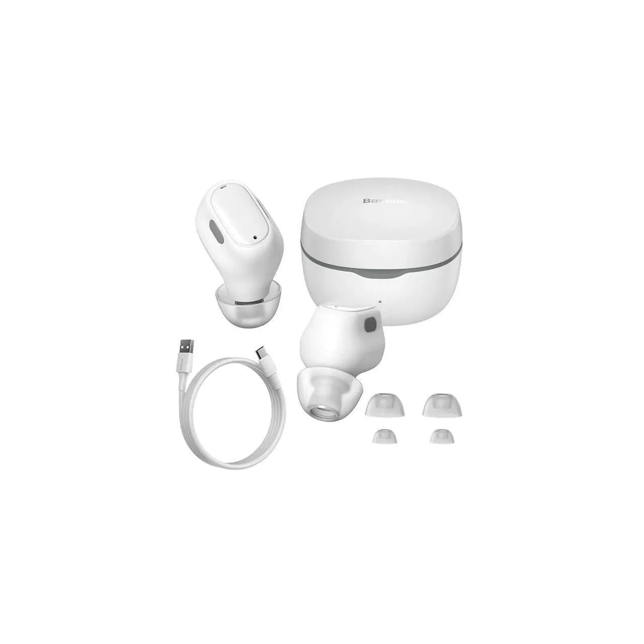 Навушники безпровідні TWS BASEUS Bowie True Wireless Earphones WM01 Білий (NGTW370002)