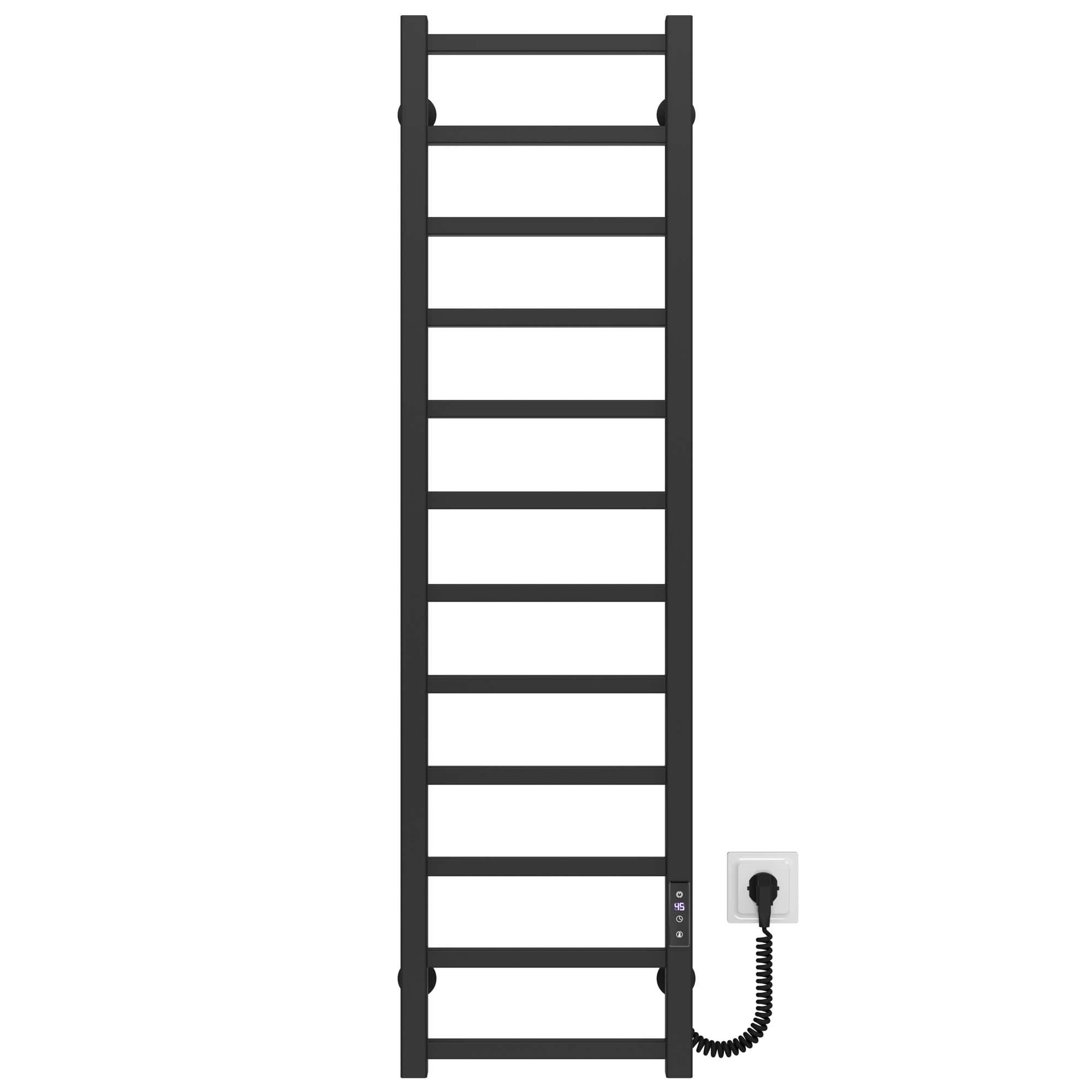 Рушникосушарка електрична Deffi Forest П12 JD04 праве підключення нержавіюча сталь 300х1200 мм Чорний (A.FR.120.30.12.E.B.R.2)