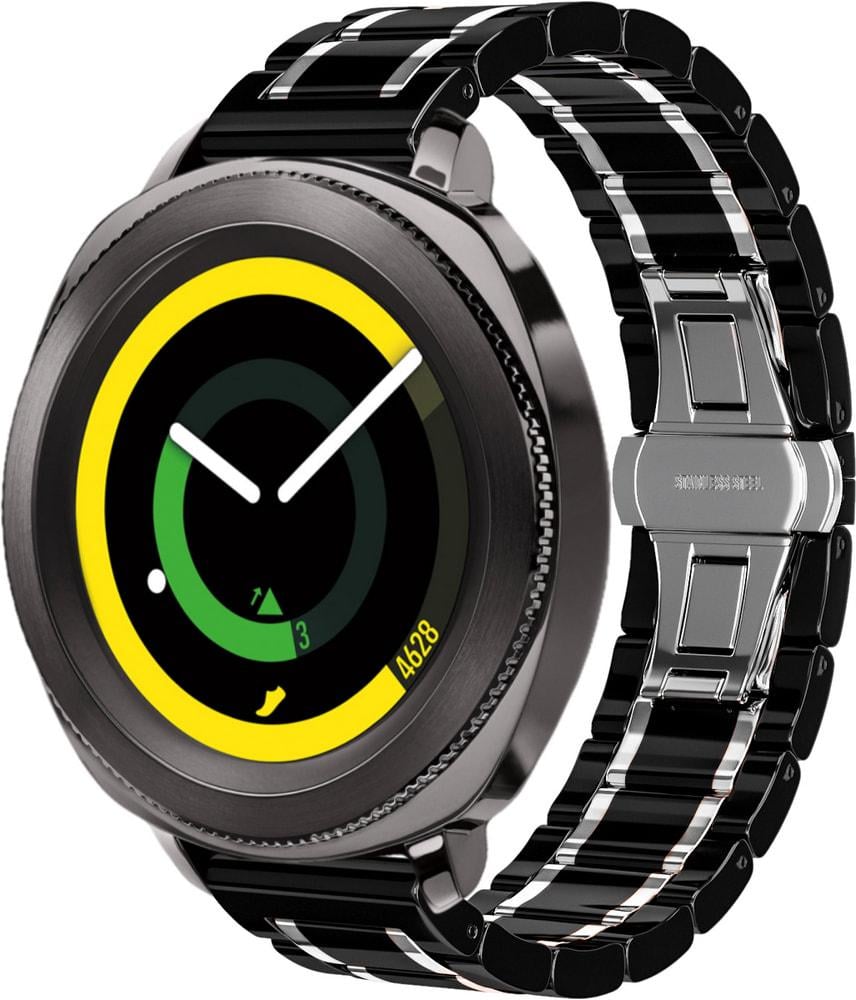 Ремешок керамический Ceramo для Samsung Gear Sport Black/White (28731-1E) Ремешок керамический Ceramo для Samsung Gear Sport Black/White (28731-1E)