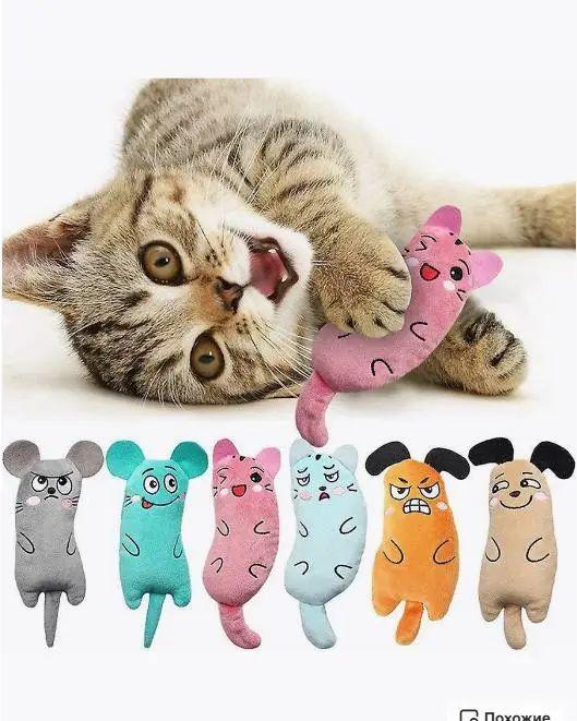 Іграшка м'яка AND для котів мишка з м'ятою для стимуляції активності та мисливського інстинкту (5275) - фото 2