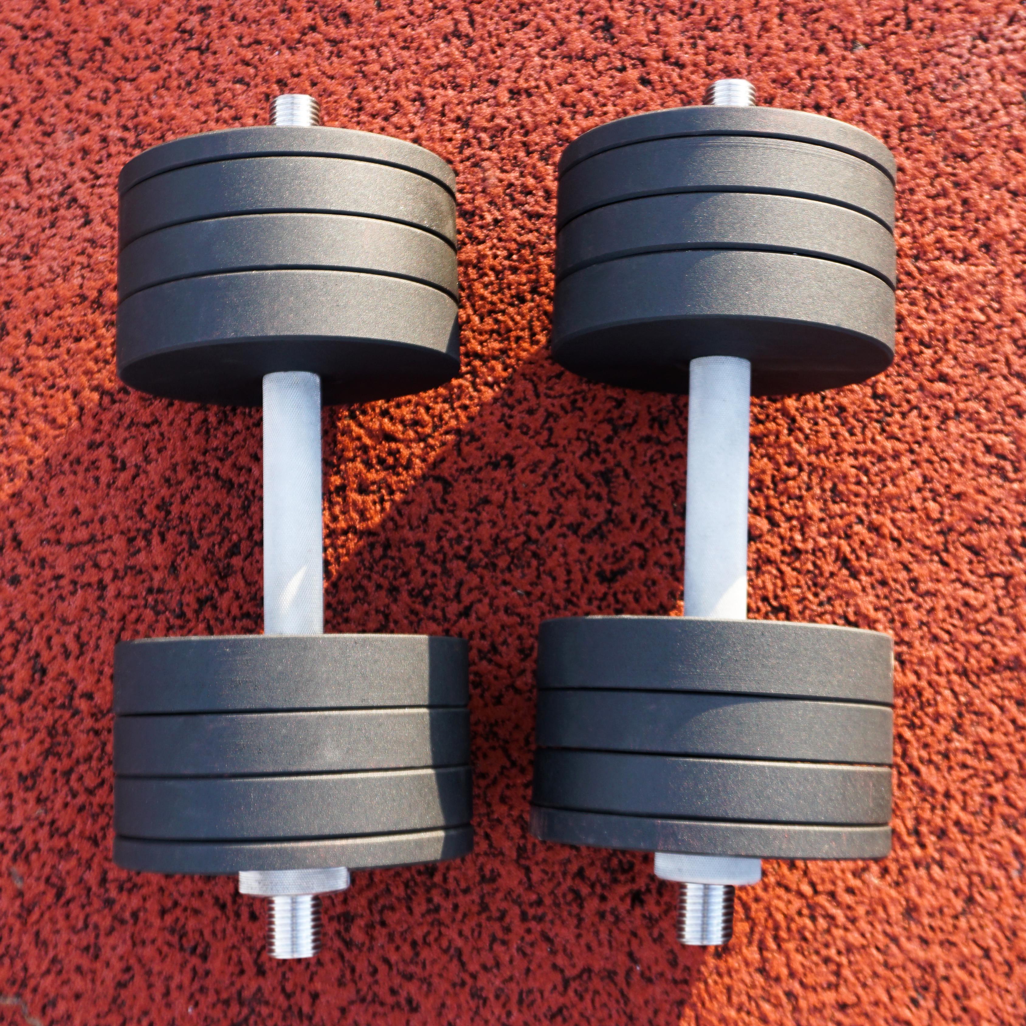 Гантелі набірні ТокГанМал-00232 металеві з покриттям 64 кг - фото 2