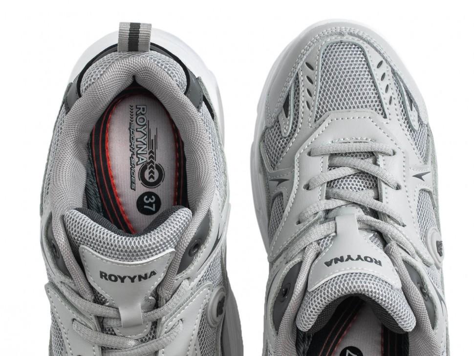 Кроссовки Royyna 7252019 р. 37 Серый (23264) - фото 4 Кроссовки Royyna 7252019 р. 37 Серый (23264) - фото 4