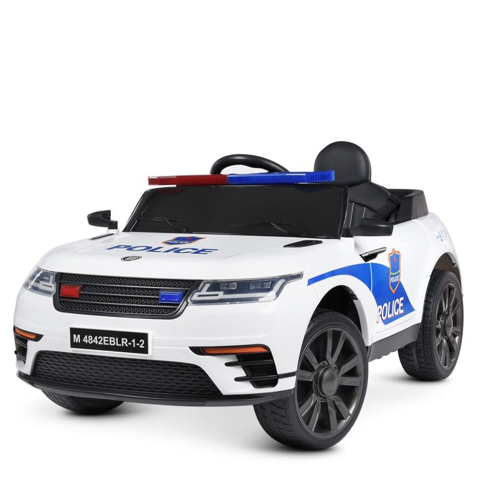 Детский электрический автомобиль Bambi Racer 12V одноместный до 30 кг Белый (DE-169-E-845) Детский электрический автомобиль Bambi Racer 12V одноместный до 30 кг Белый (DE-169-E-845)