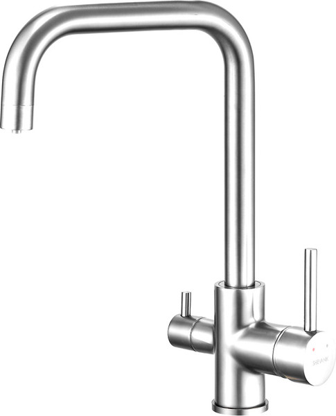 Смеситель Aqua-World для подключения фильтра с аэратором Neoperl 2в1 3 входа Сатин (СМН002)