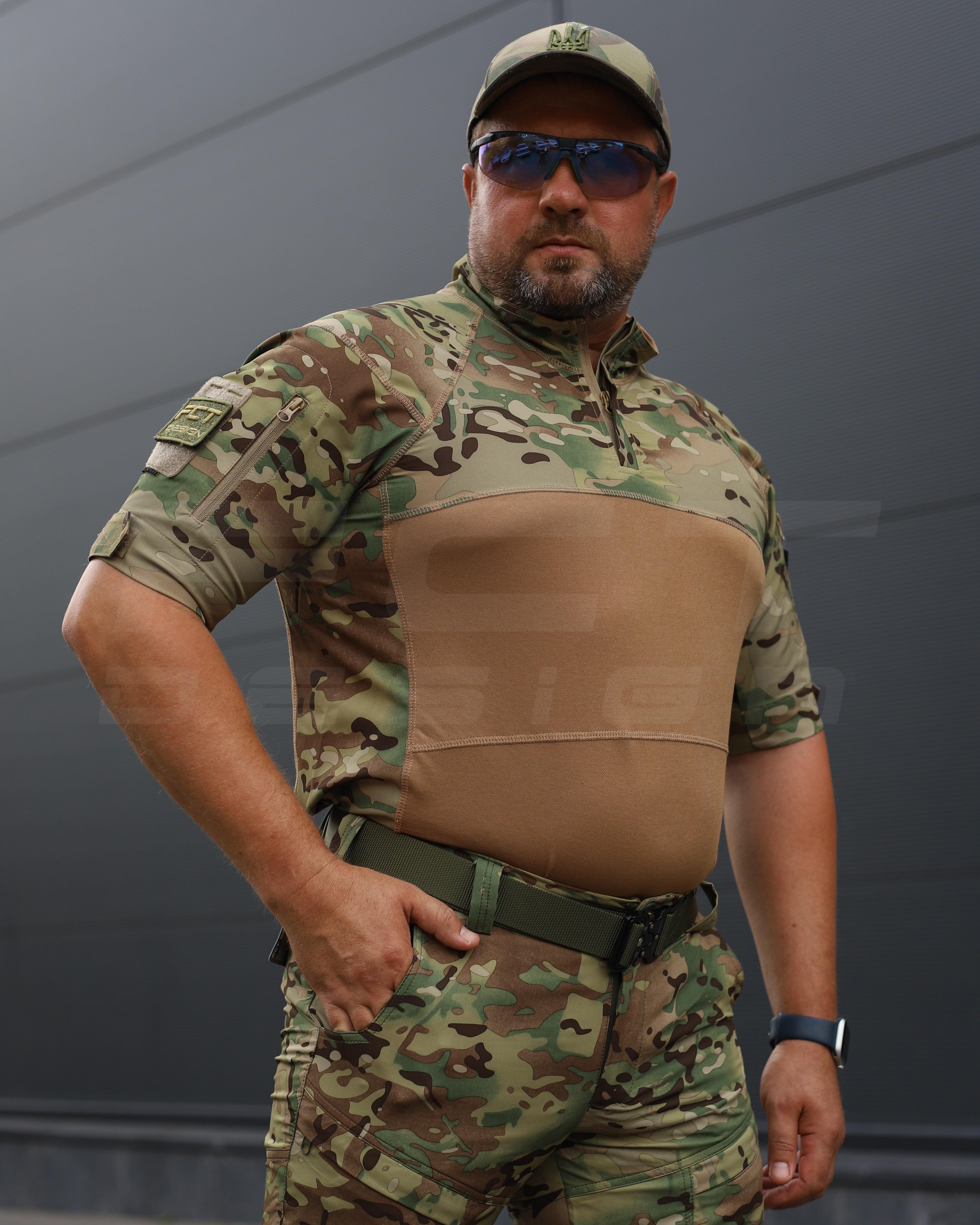 Сорочка убакс бойова FCT Design Страйкер з коротким рукавом р. 54 Мультикам - фото 12 Сорочка убакс бойова FCT Design Страйкер з коротким рукавом р. 54 Мультикам - фото 12