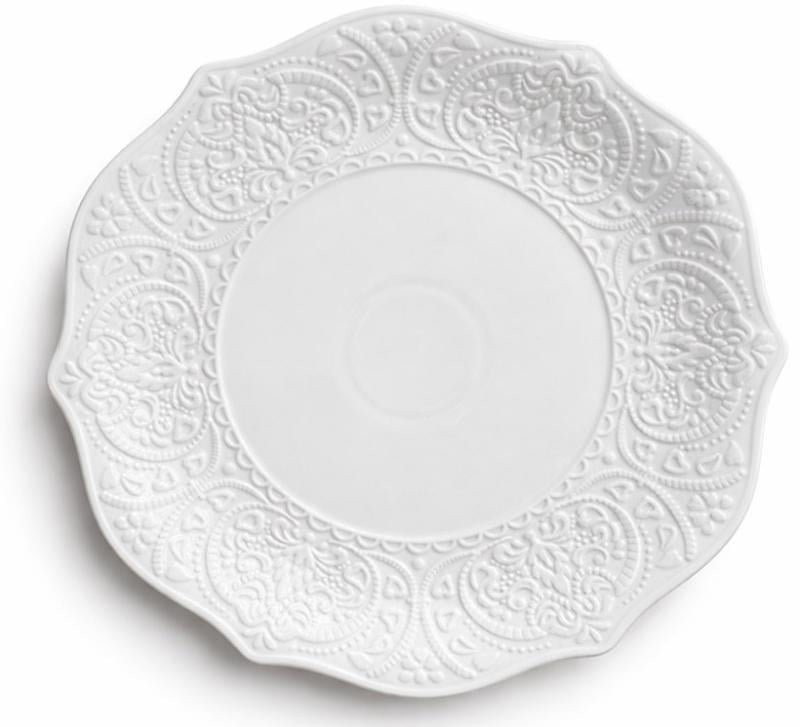 Набір обідні тарілки Dentelle Blanche 2 шт. 27,5 см