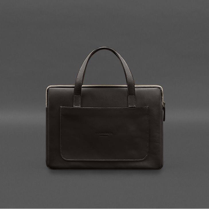 Чехол кожаный с ручками для ноутбука 13" Темно-коричневый (A-028250) - фото 7