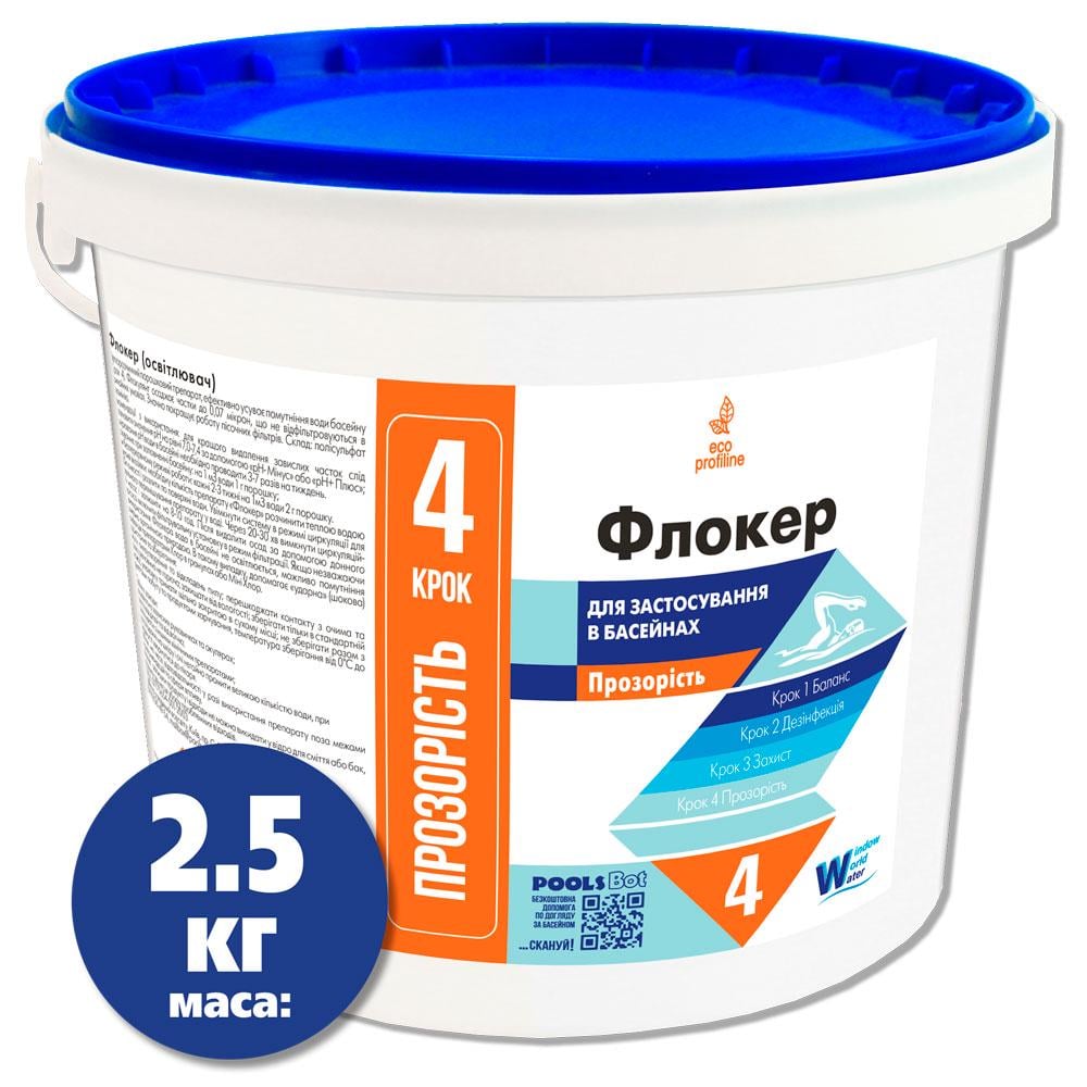 Флокулянт коагулянт Water World Window у гранулах проти каламутності води 2,5 кг
