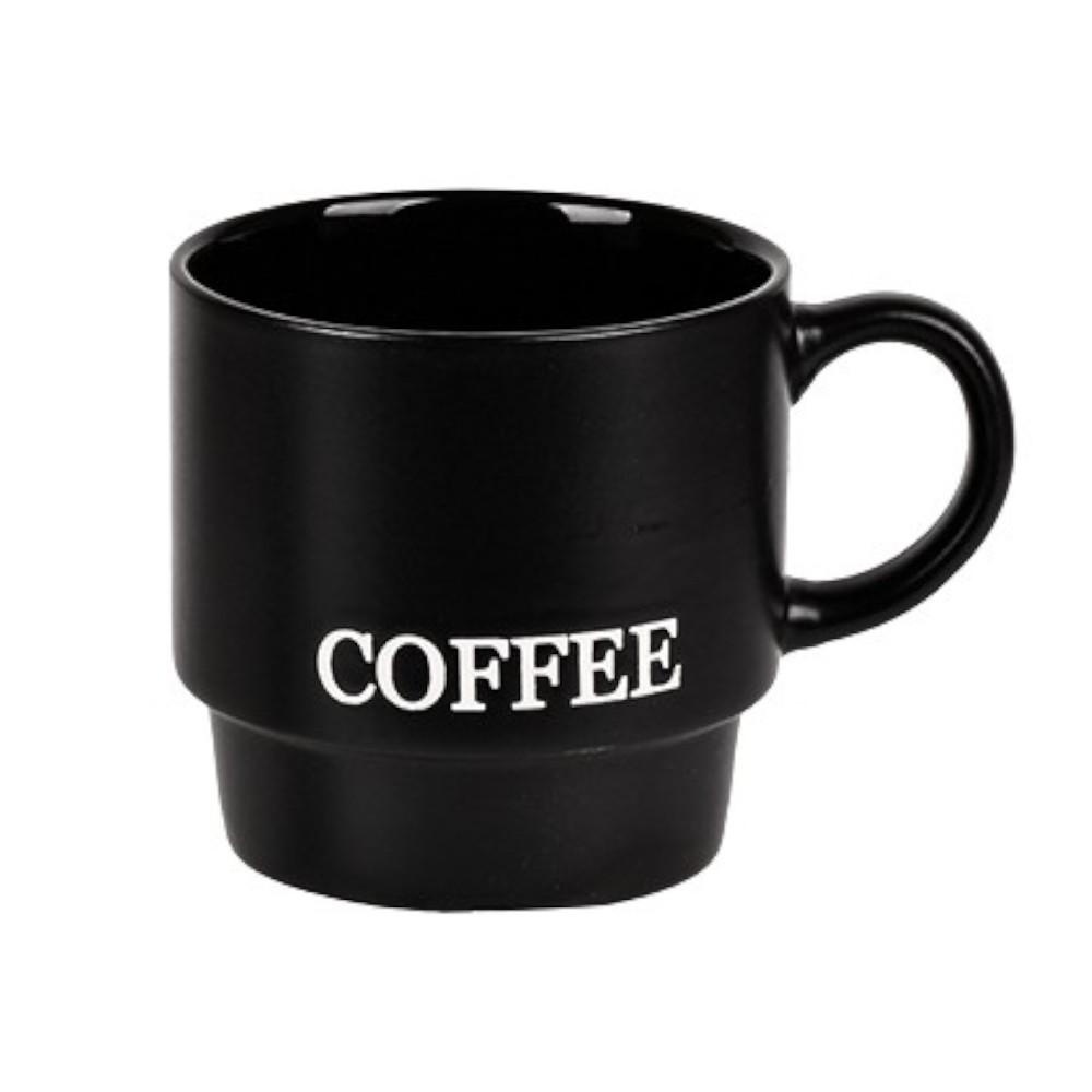 Чашка Stenson Coffee 360 ​​мл Чорний (R34418)