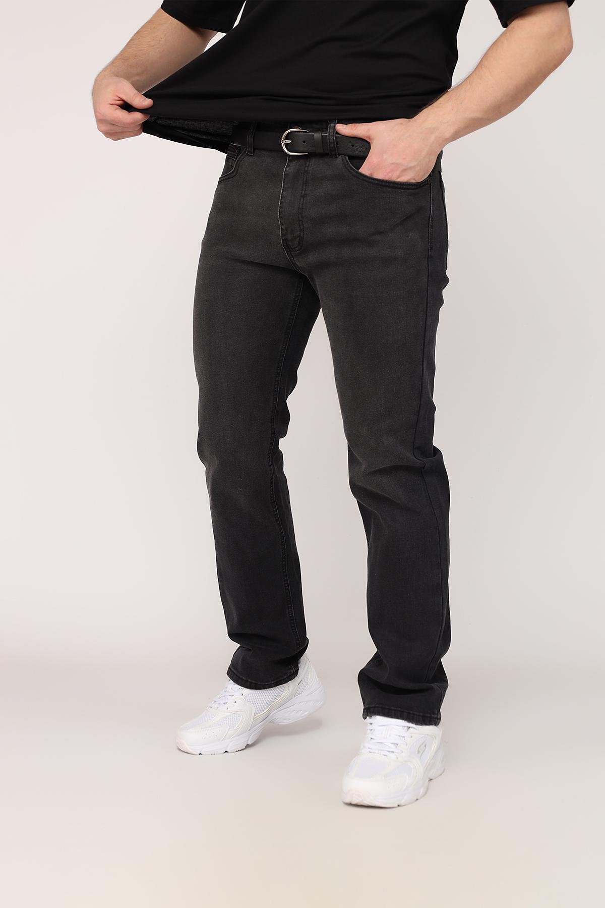 Джинсы мужские Regular ЦБ-00267342 W40 Темно-серый (SKT001038007)