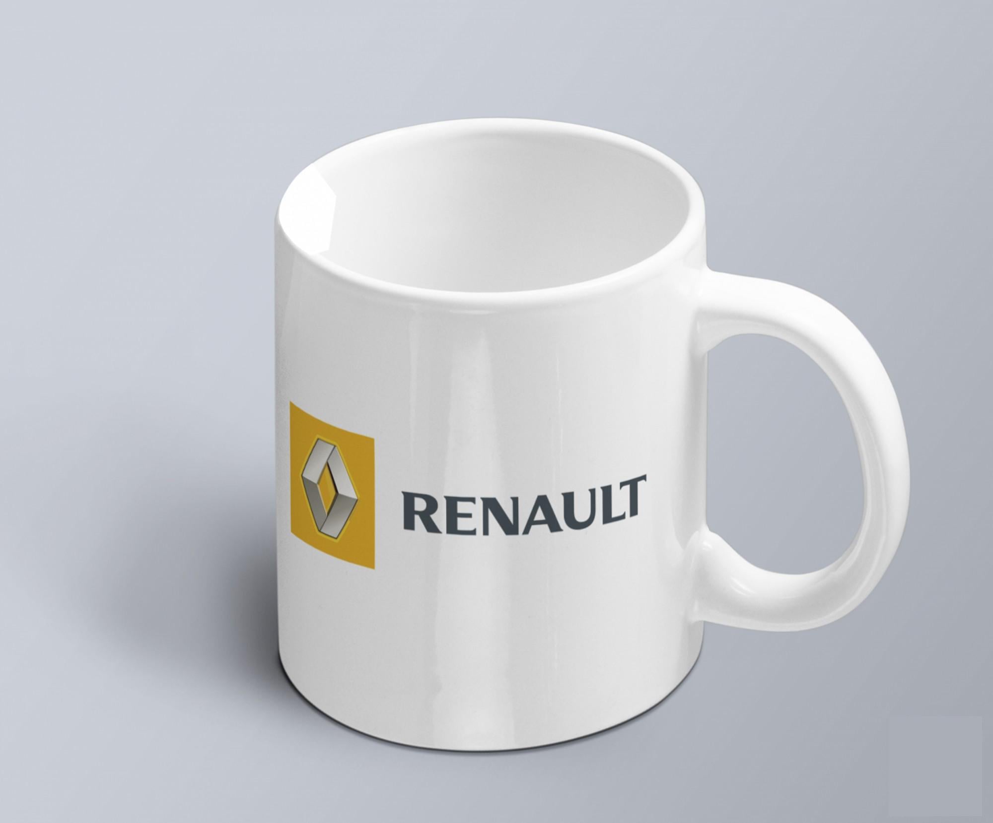 Чашка с принтом авто логотип Renault (02010102042)