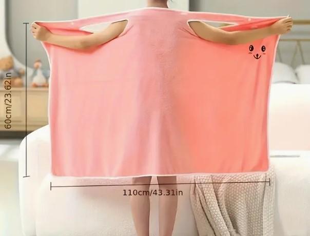 Пончо-халат из микрофибры (AWN-00161) - фото 3 Пончо-халат из микрофибры (AWN-00161) - фото 3