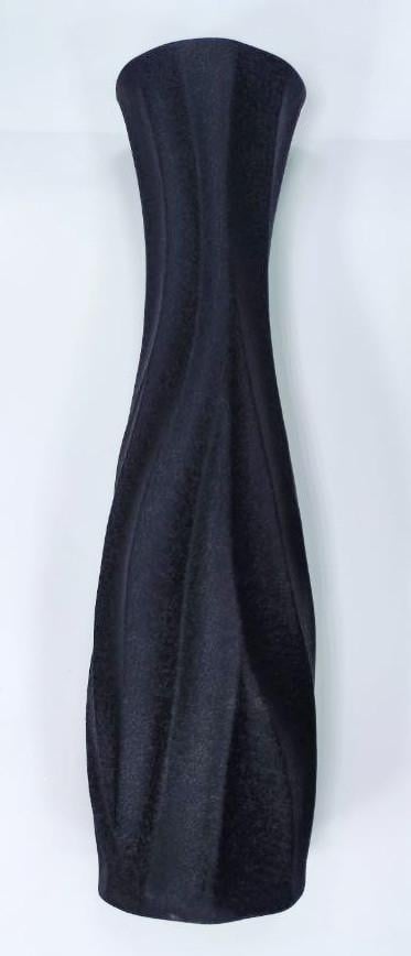 Ваза керамическая напольная 77х18х18 см Черный