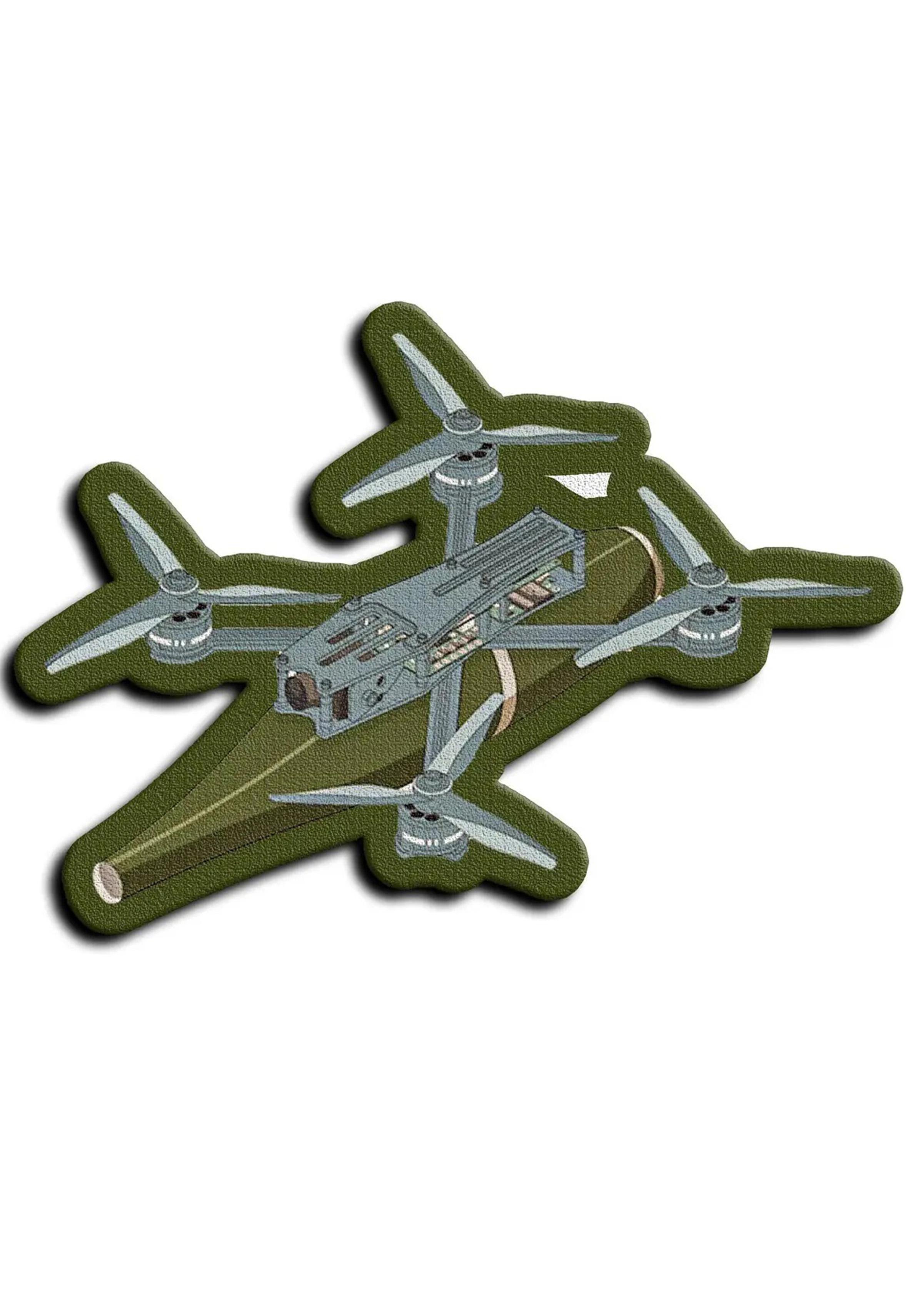 Шеврон-нашивка FPV-дрон на липучке (DRONS)