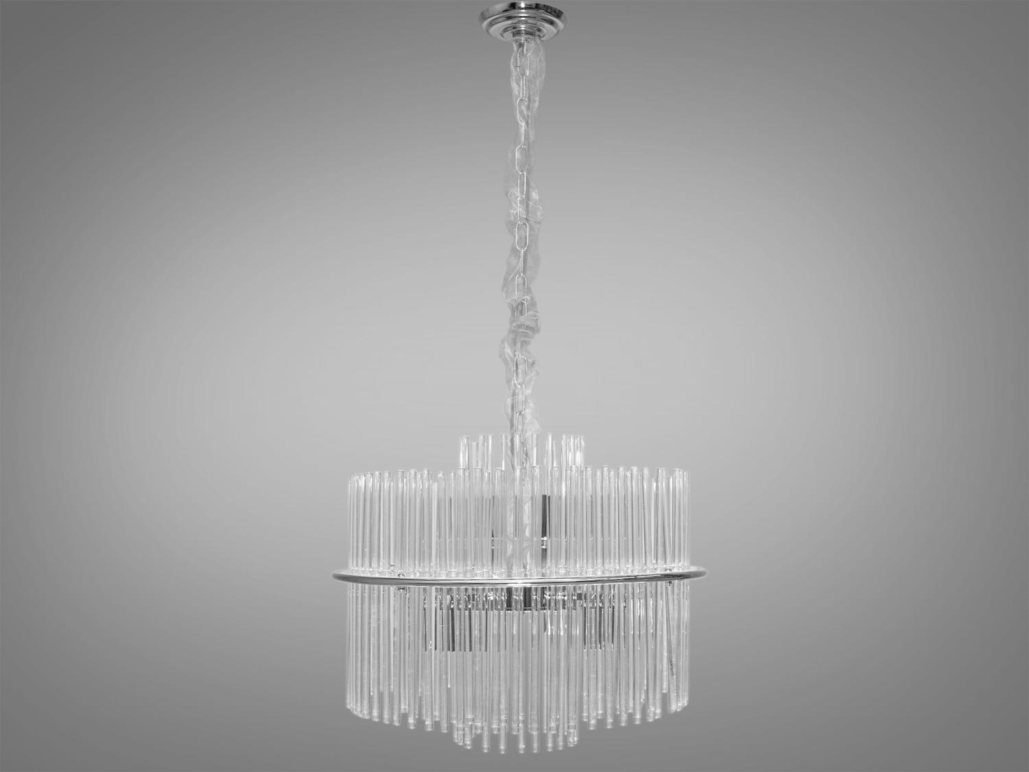 Люстра-подвес Diasha 82208/500HR со стеклянными элементами Хром