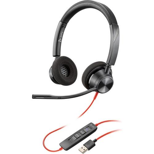 Гарнитура Poly BlackWire C3320-M USB-A HS Stereo Black (76J17AA)