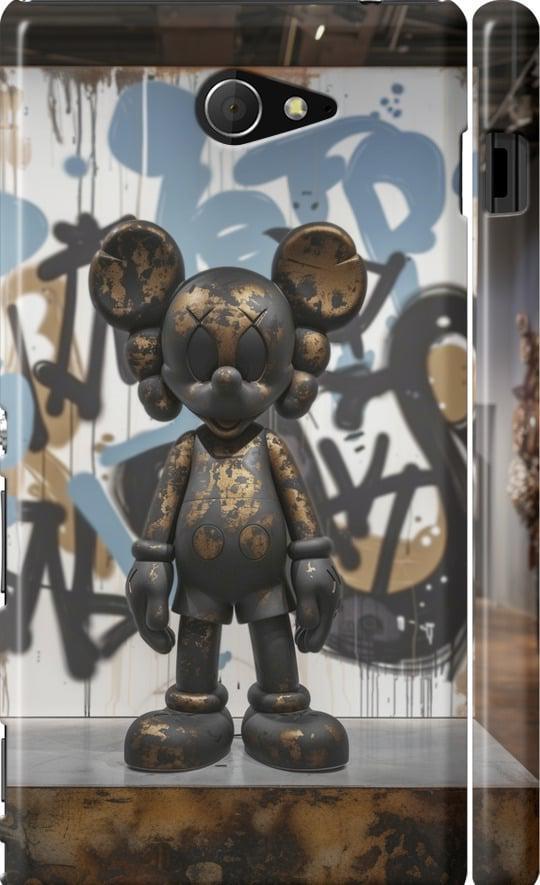 Чехол на Sony Xperia M2 dual D2302 Bronze kaws v2 (6098c-61-42517)