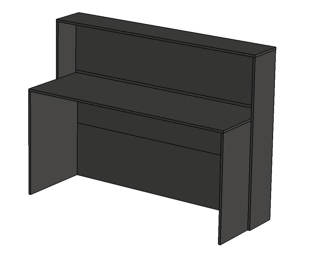 Рецепсія для офісу РЦП-9 без підсвітки Антрацит - фото 2 Рецепсія для офісу РЦП-9 без підсвітки Антрацит - фото 2
