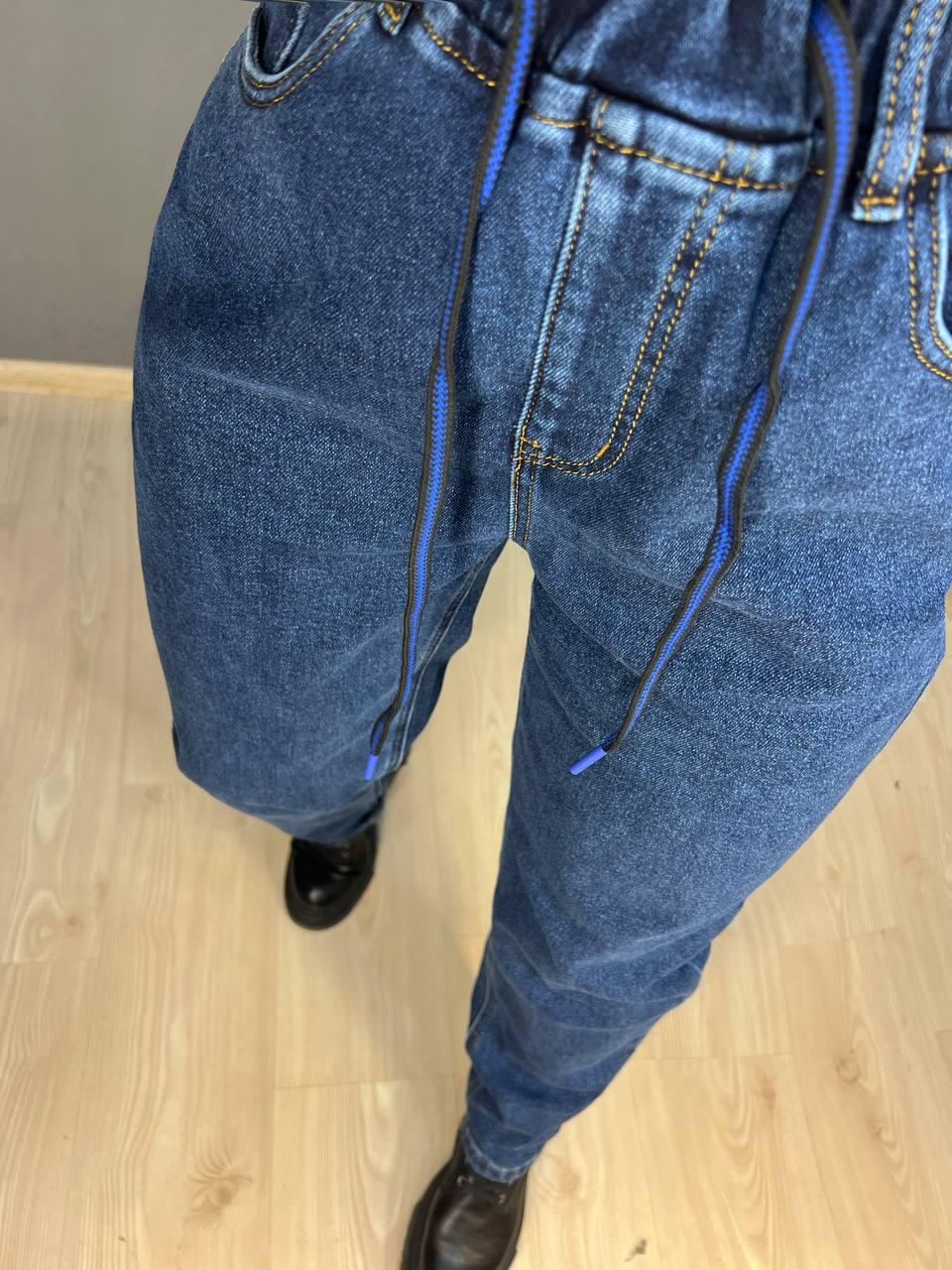 Джинси жіночі Vanver 8061 МОМ на резинці шнурок утеплені батал р. 32 Синій (3105) - фото 8 Джинси жіночі Vanver 8061 МОМ на резинці шнурок утеплені батал р. 32 Синій (3105) - фото 8