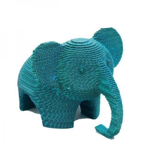 Пазл картонный Daisy 3D Elephant 231 деталь