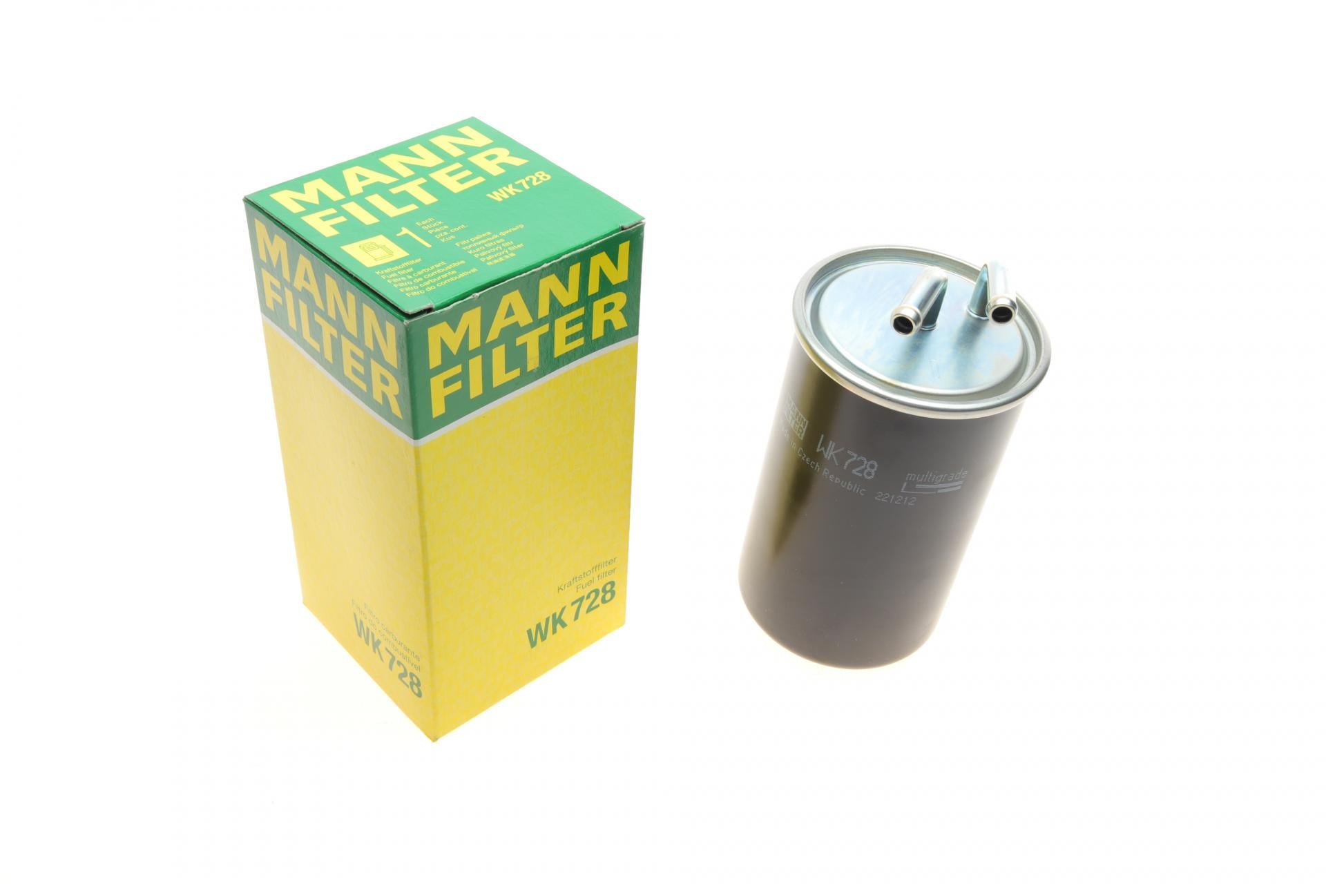 Фильтр топливный Mann-Filter для Mitsubishi Lancer VIII/ Outlander II 2,0 DI-D 07- (WK 728)