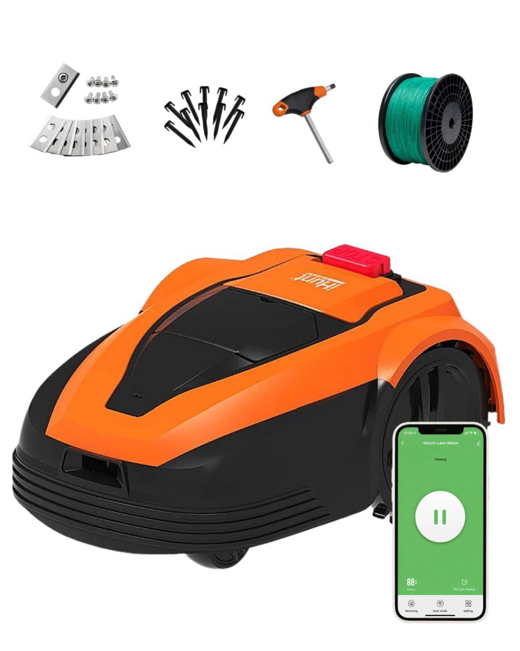 Газонокосилка роботизированная iHunt RoboMower APP 2500 м2 PRO с управлением через смартфон автоматическим возвратом на базу (2559179374)