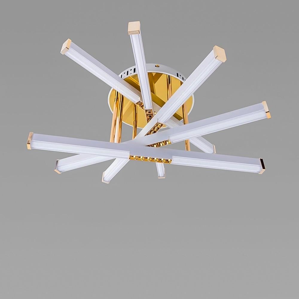 Люстра потолочная светодиодная LED Lighthouse SRS-19443/5 65W Белый с золотым