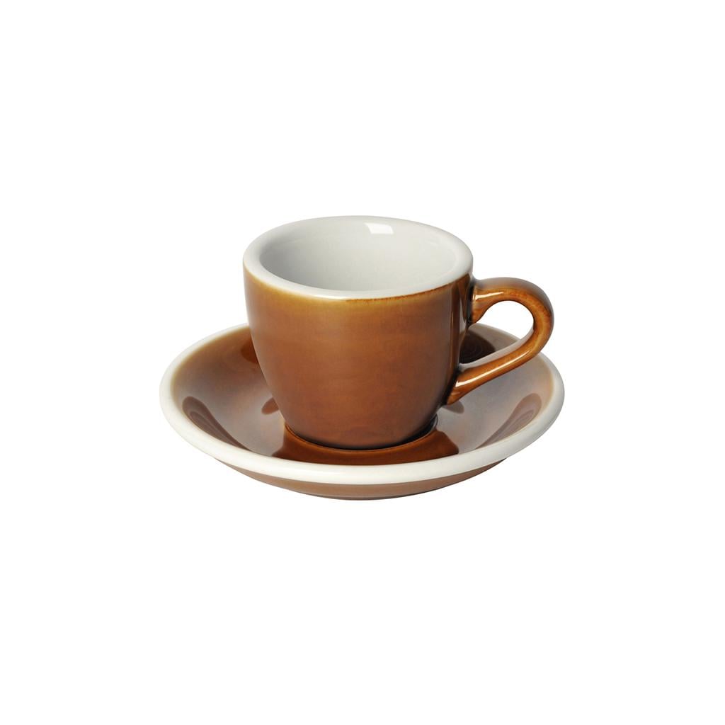 Набор Loveramics EGG Espresso Cup and Saucer чашка и блюдце 80 мл Potters Colours Карамель