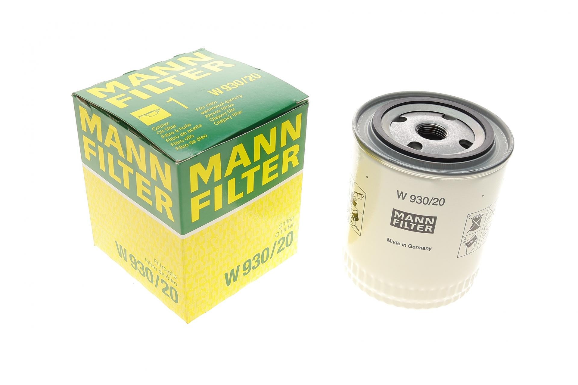 Фильтр масляный Mann-Filter для Land Rover Discovery89-04/Range Rover 85-02 (W 930/20)